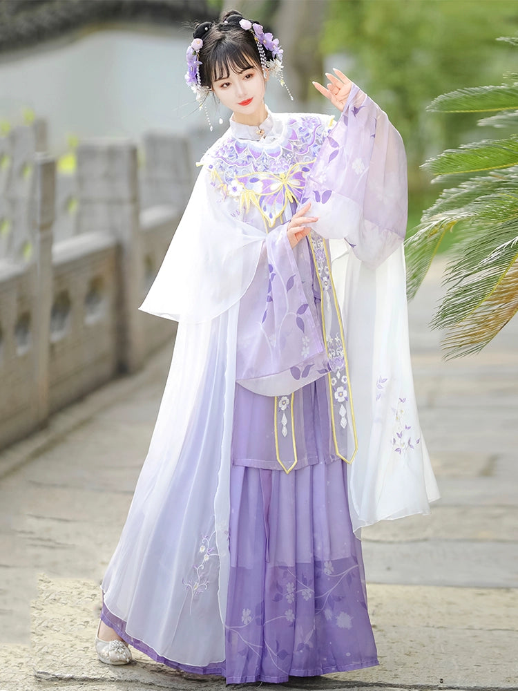 LOOKBOOK SERIES Ming Dynasty Waist-Length Mamian Skirt Suit