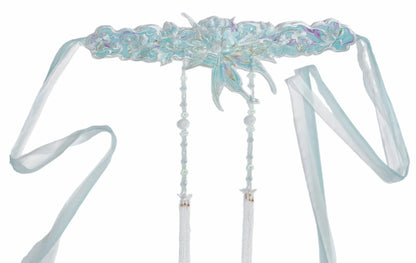 Haute Couture Series Woven Fabric Embroidered Hanfu Qing Huan Moon Goddess Warring States