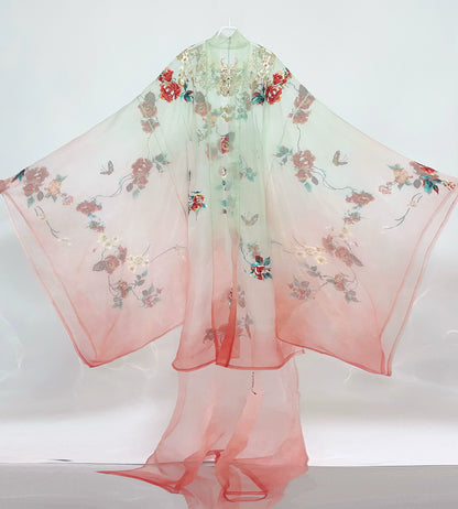 Haute Couture Series Woven Fabric Embroidered Hanfu Qing Huan Rosemanor