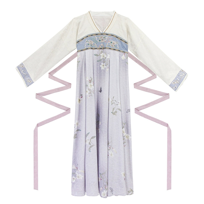 Mountain-View Qiao Series New Chinese Hanfu Snow lily