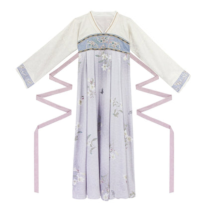 Mountain-View Qiao Series New Chinese Hanfu Snow lily