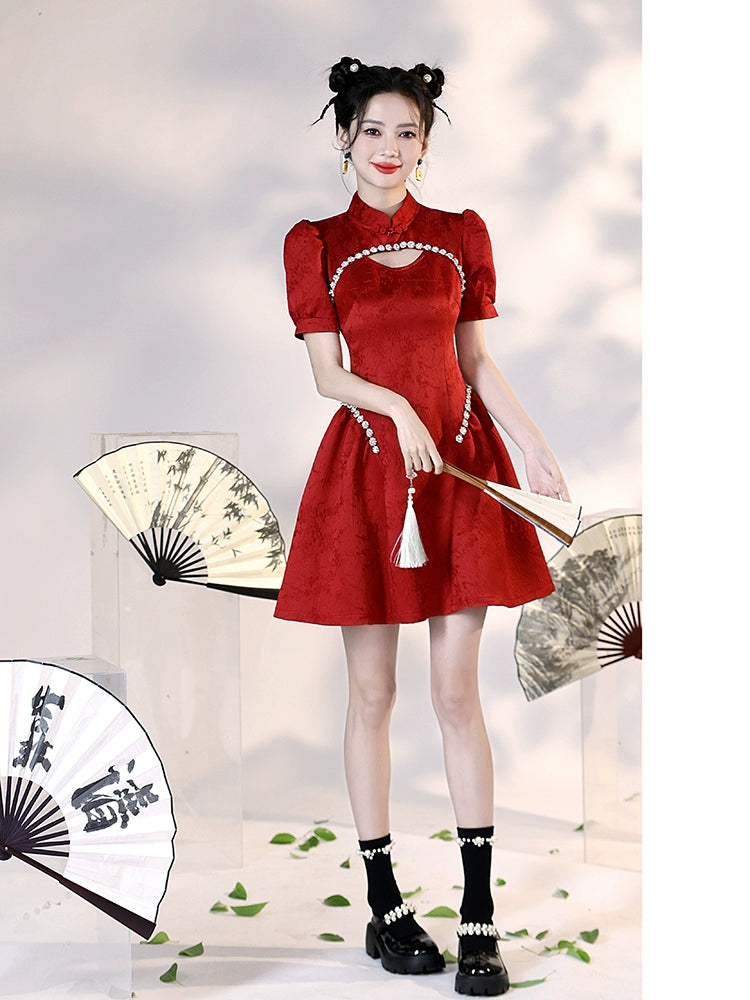 New Chinese Style Cheongsam Qipao Girlish Dressy Casual 50