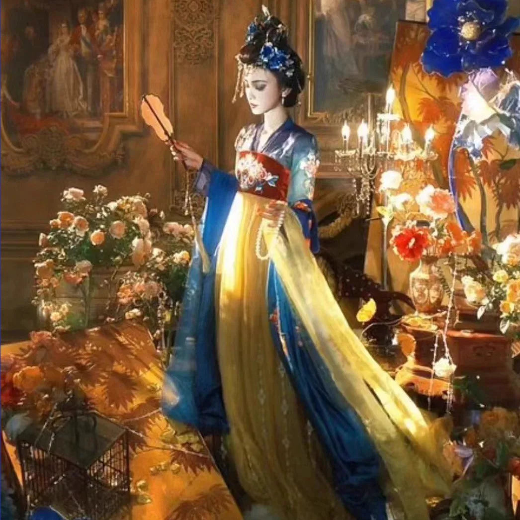 Oriental Aesthetics Series Garuda Dancing Hanfu Dress