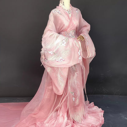 Haute Couture Series Woven Fabric Embroidered Hanfu Qing Huan Rubythornix Han