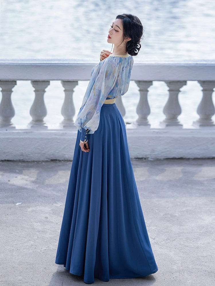 Lookbook Series Dreams Modern Hanfu Pleated Skirt