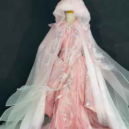 Haute Couture Series Woven Fabric Embroidered Hanfu Qing Huan Rubythornix Han