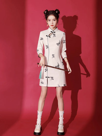 New Chinese Style Cheongsam Qipao Girlish Dressy Casual 8