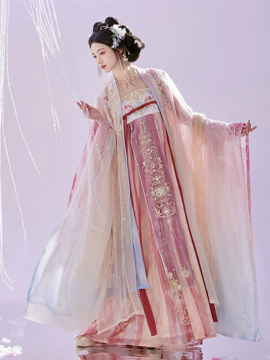 Lookbook Series Tang Hanfu 2025 White Jade Orb