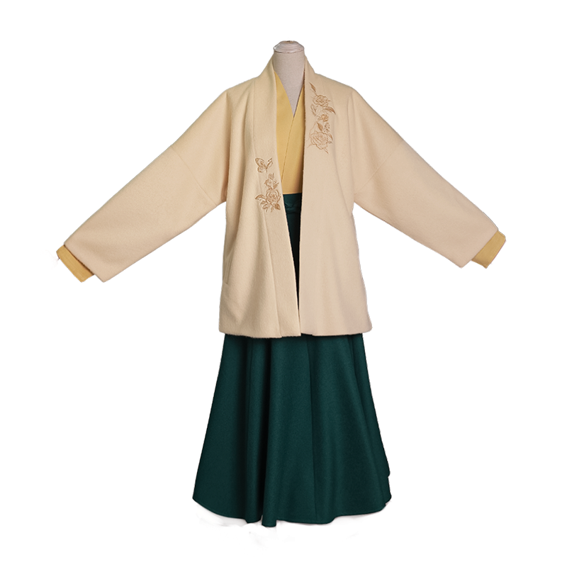 Dreams Turmeric Green Winter Hanfu