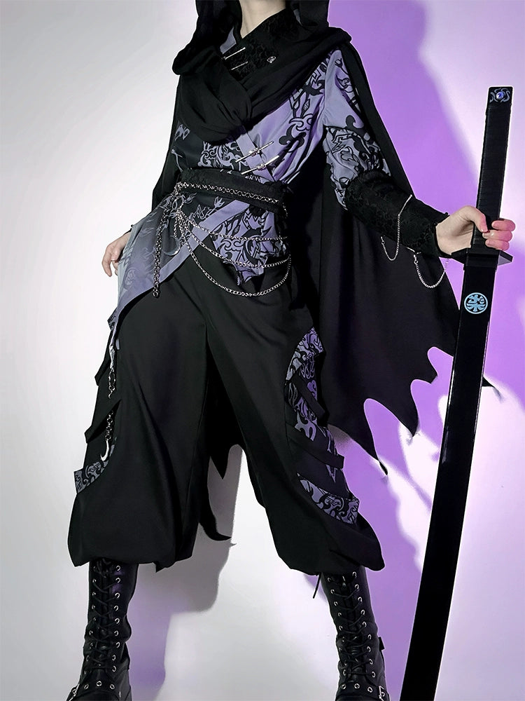 Flower Poetry Hidden Moon Men Unisex Hanfu