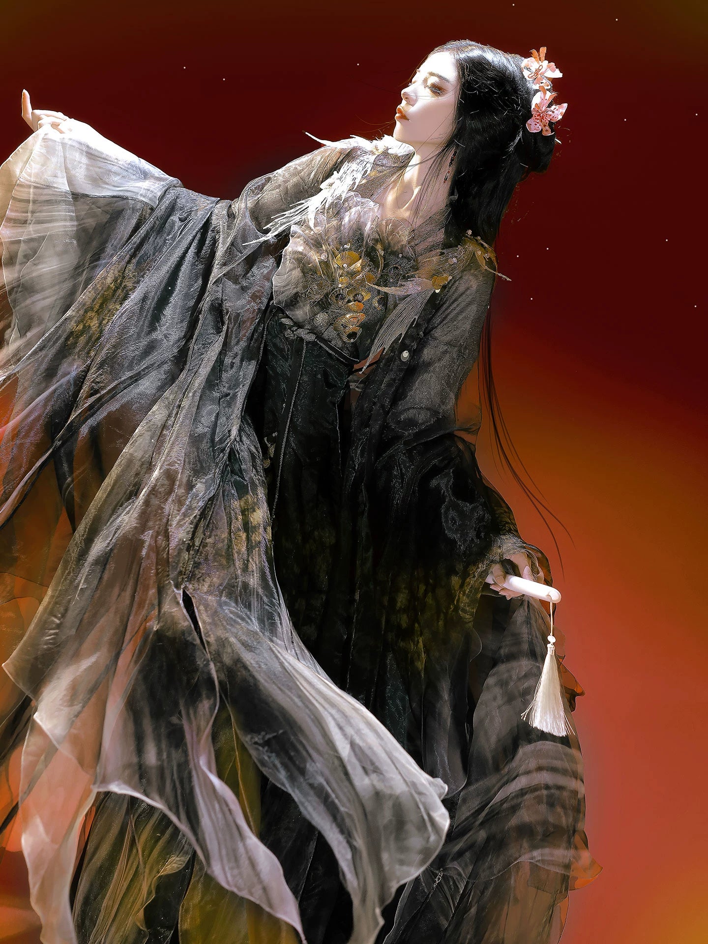 Oriental Aesthetics Series Golden Scale Hanfu Dress