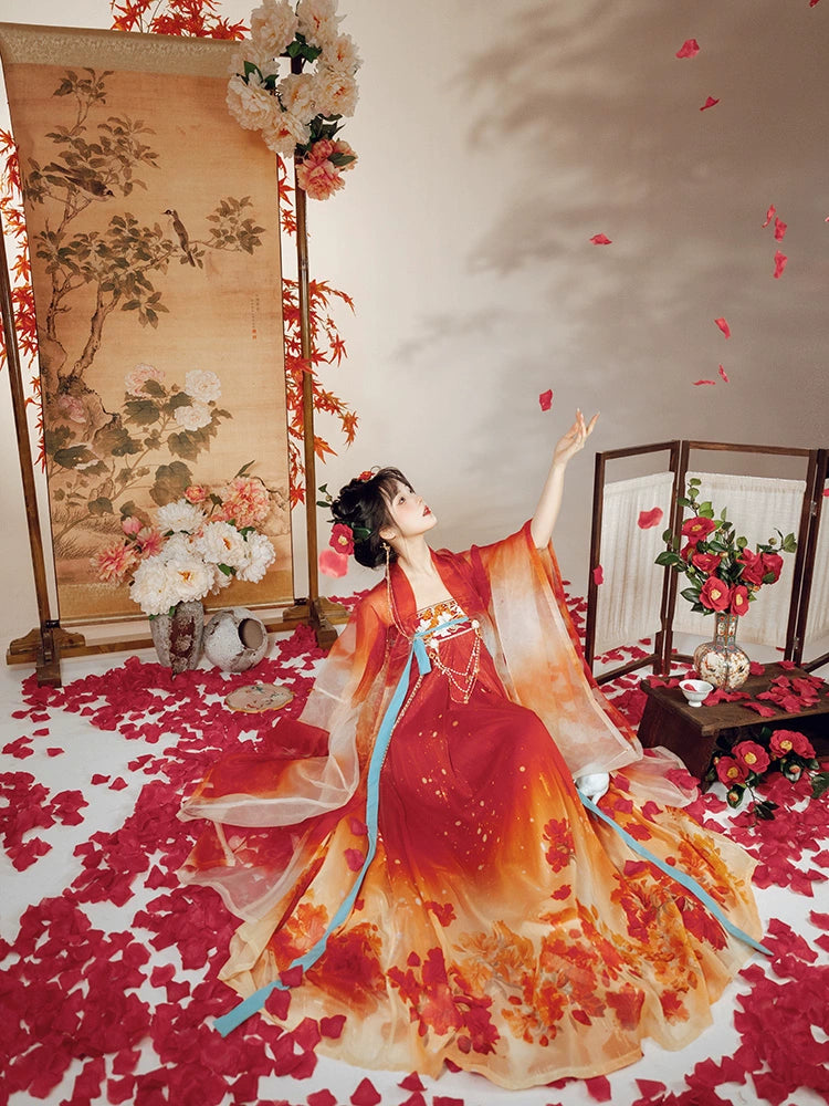 Lookbook Series Tang Hanfu 2025 Red-Dyed Cuckoo'S Hoof