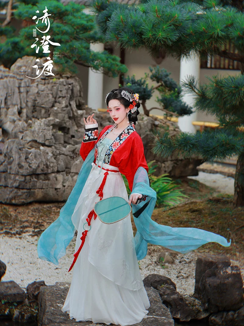 Costume Series Hanfu Dance Skirt White Dew
