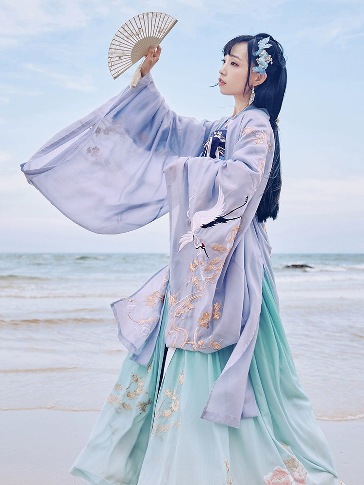 Hua Shen Ji : Pollination Cloud Skirt-Large Sleeve Shirt