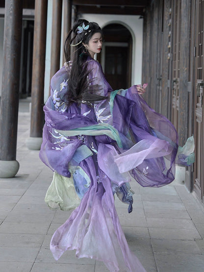 Twelve Flower Goddesses Series Iris Hanfu Dress