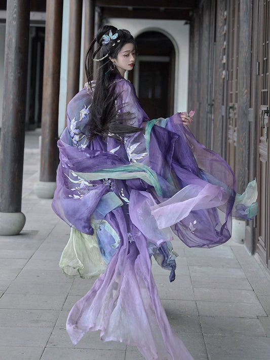 Twelve Flower Goddesses Series Iris Hanfu Dress