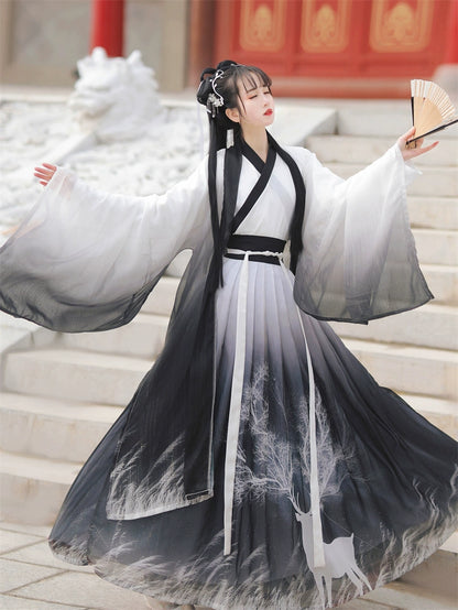 Hanfu Women's Summer Autumn Chinese style Fairy Song Dynasty