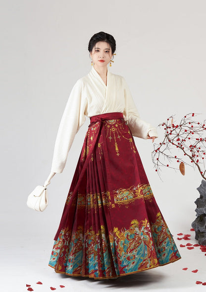 Original Ming Dynasty Traditional Hanfu Qipao Cheongsam Dress Skirt, gifts for women 2024