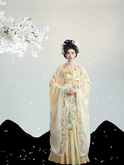 Hanfu Tang Dynasty Heavy embroidery Fairy-like long sleeve shirt