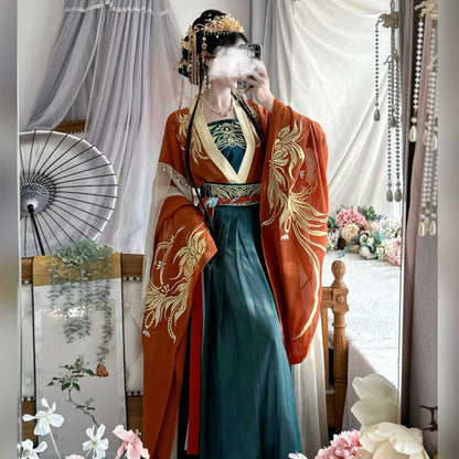 Lookbook Series 2025 Hanfu Surging Black Billow Red