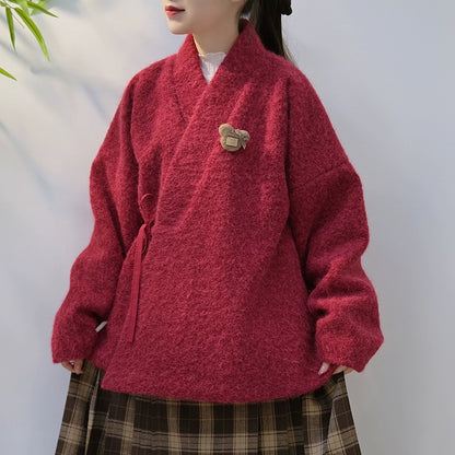 Lookbook Series Fluffy Autumn Winter Modern Hanfu