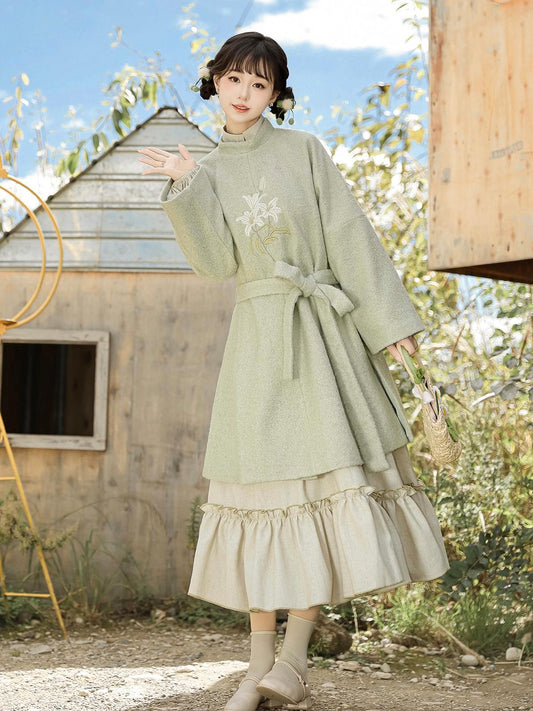 Han Element Series 2025 Hanfu Cross-Collar Tops Lolita