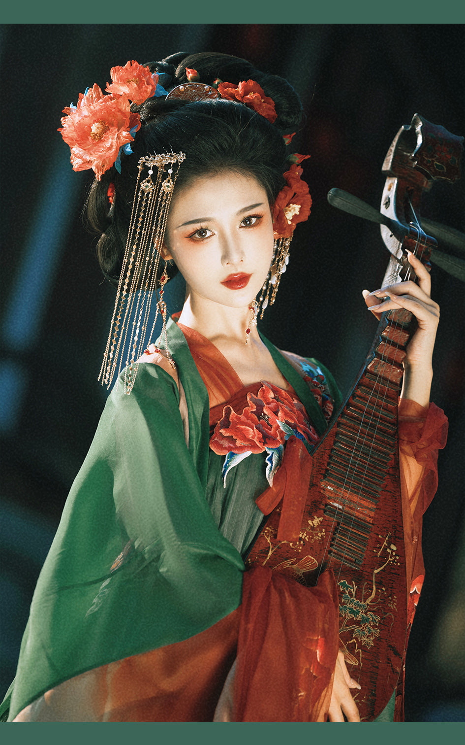 Oriental Aesthetics Series Yaoqin Zither Dancing Hanfu Dress