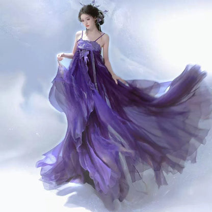 Oriental Aesthetics Series Koi Amethyst Classical Hanfu Dress
