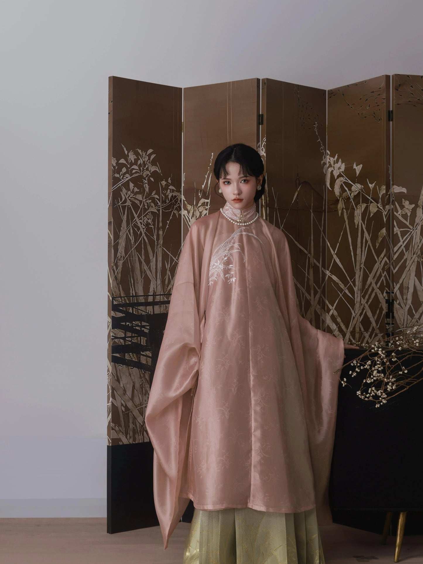 Shangyao Retreat Series Green Gradient Ming Hanfu