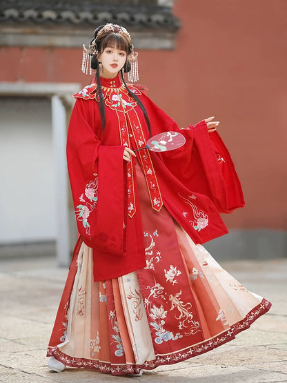 LOOKBOOK SERIES Ming Dynasty Horse Face Skirt Wedding Set