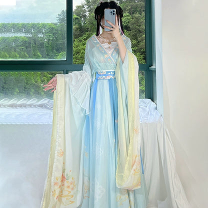 LOOKBOOK SERIES Wei Jin Long-Sleeved Shirt Hanfu