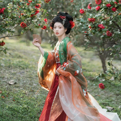 Twelve Flower Goddesses Series Camellia Hanfu Dress