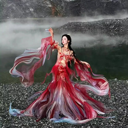 Oriental Aesthetics Series Koi Carp 2.0 Dancing Hanfu Dress