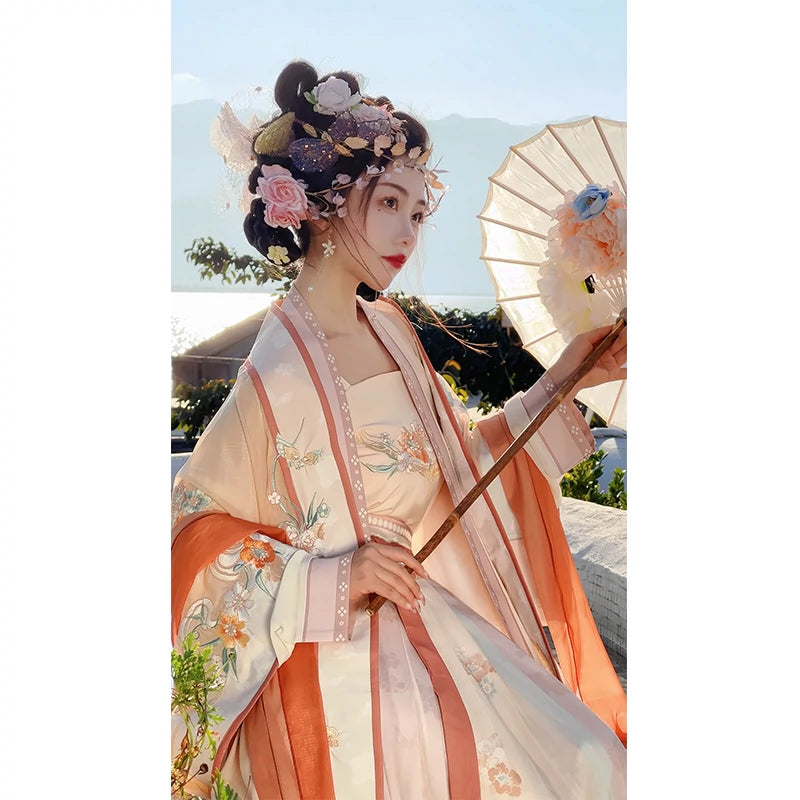 LOOKBOOK SERIES Song Dynasty Beige Blue Hanfu