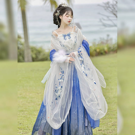 Lookbook Series Wei Jin Hanfu Embroidery Dress Jade Snow