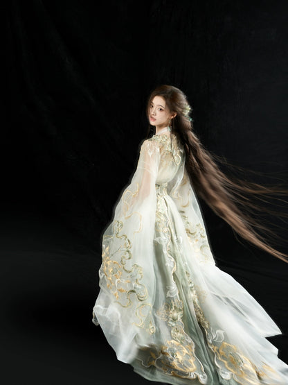 Ethereal Dreamscape Series Supreme Hanfu-Composition on Verdant Lotus