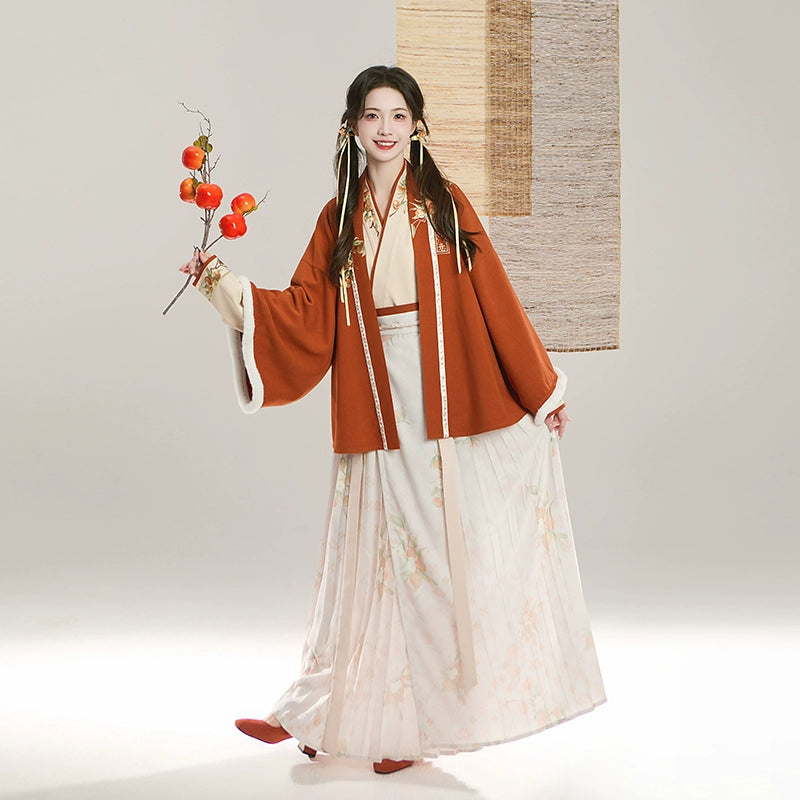 Hanshang Hualian Ming Modern Hanfu Orange