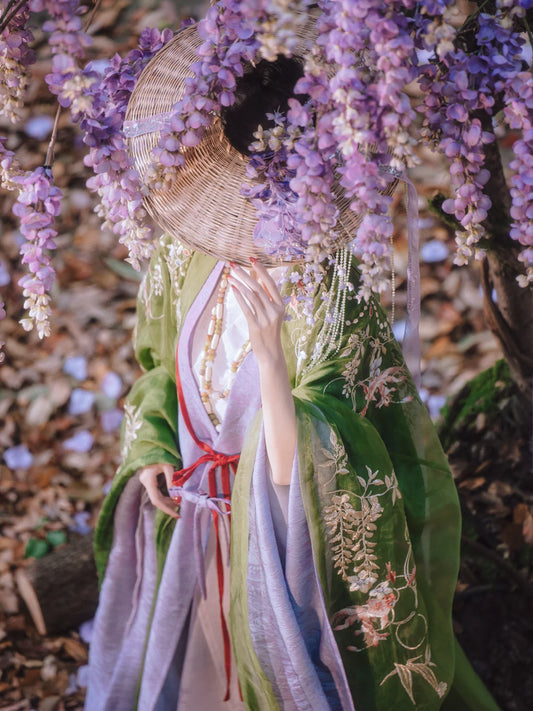 Cloud-Kissing Nature Series Looking Spring Song Hanfu