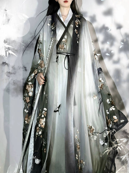 Ethereal Dreamscape Series Supreme Hanfu-Homeward Mountain Swallow