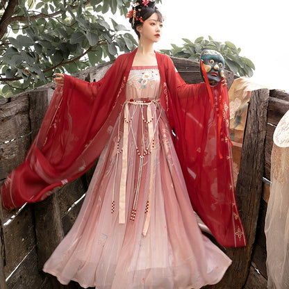 Original Hanfu Women Tang Dynasty Myrobalan Skirt