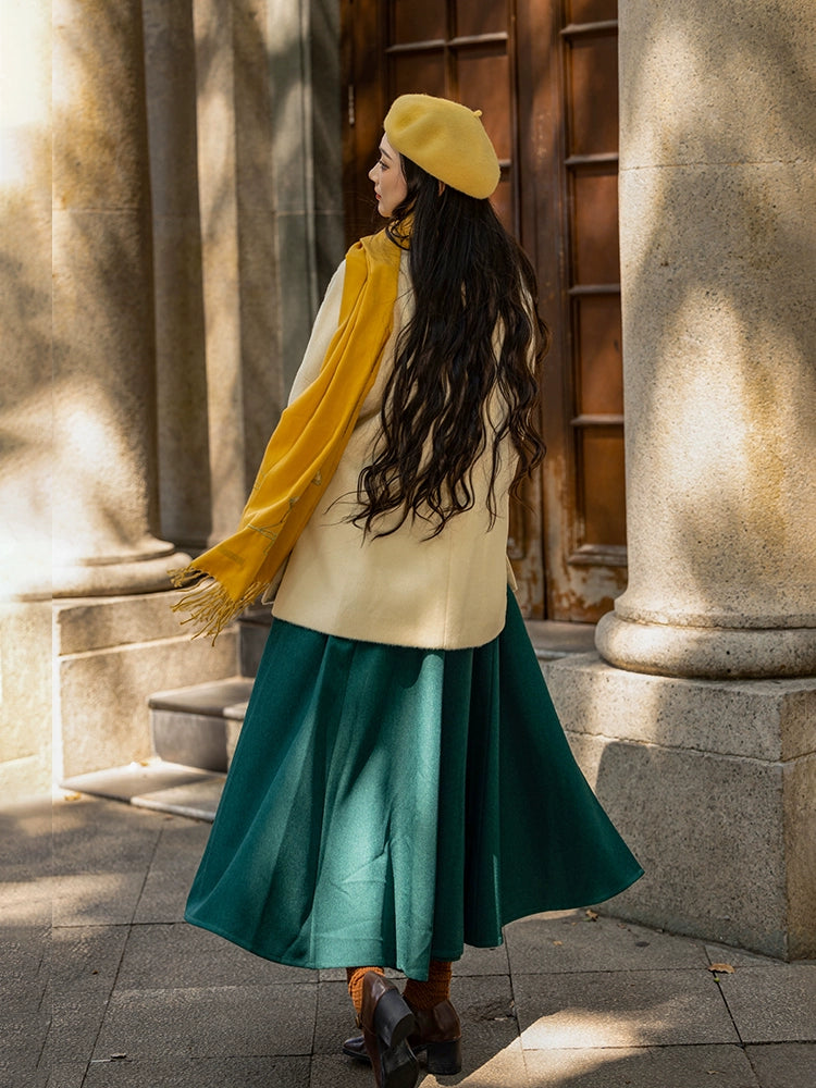 Dreams Turmeric Green Winter Hanfu