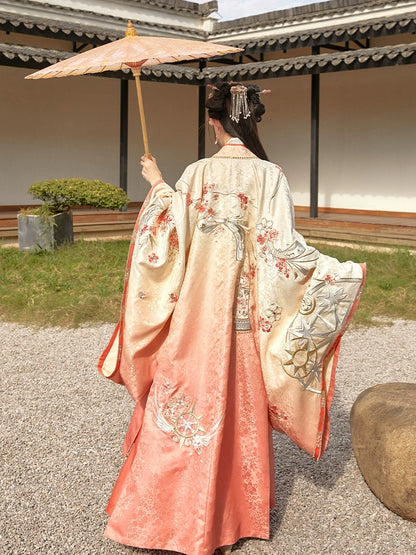 Moran Yingfei : Inkbloom Sakura-Large Sleeve Shirt