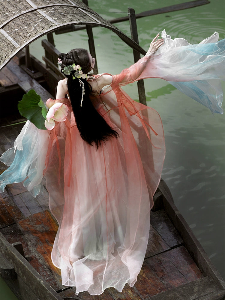 Daily Series Water Lily Hezi Skirt Hanfu Dress