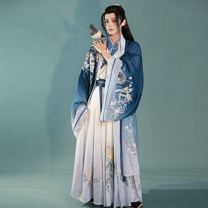 Wei Jin Original Hanfu Men Embroidery Poet