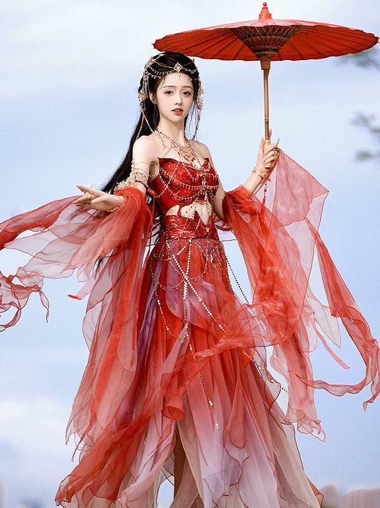 Exotic Series Butterfly Twins Hanfu Dress