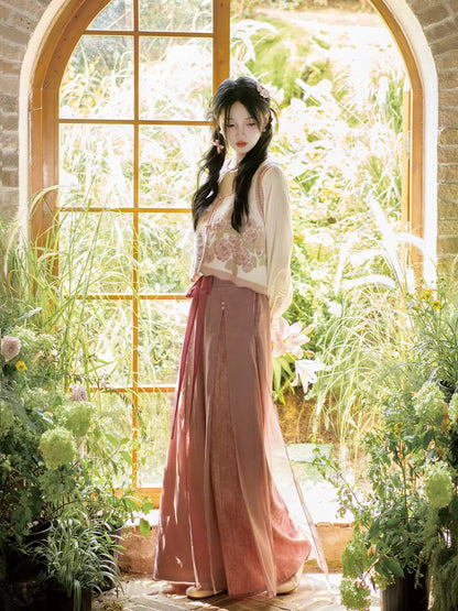 Lookbook Series Ethnic Autumn Hanfu Plant Flowers