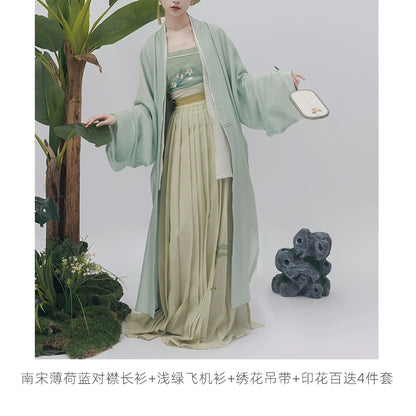 Shangyao Retreat Series Tencel Green Song Hanfu