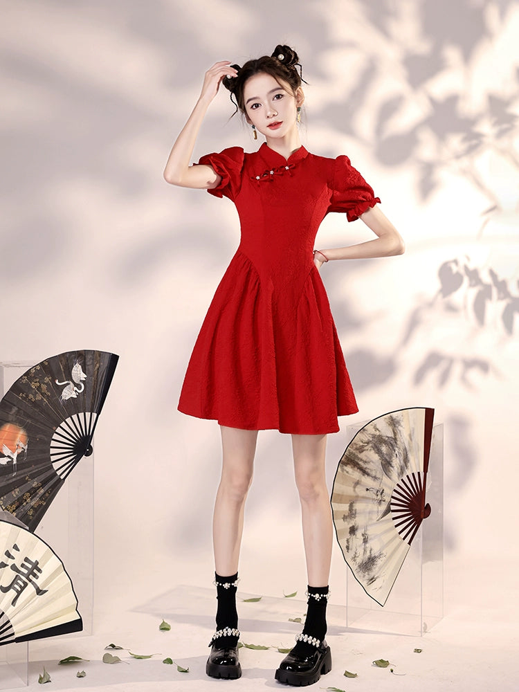 New Chinese Style Cheongsam Qipao Girlish Dressy Casual 4