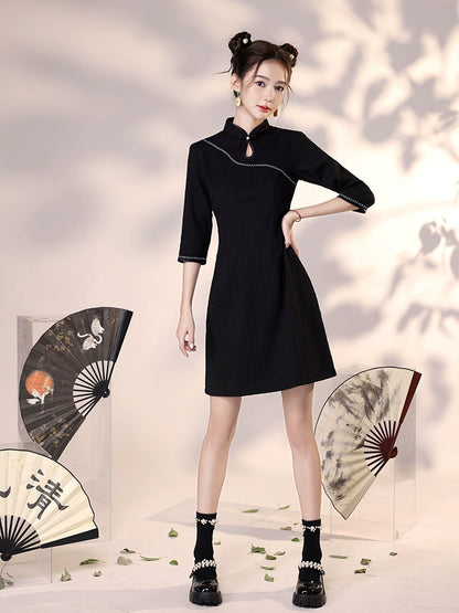 New Chinese Style Cheongsam Qipao Girlish Dressy Casual 3