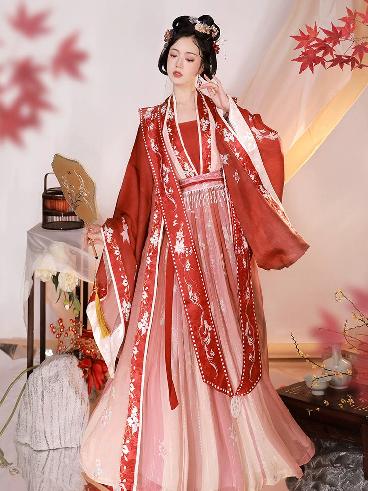 LOOKBOOK SERIES Song Dynasty Red Yellow Hanfu